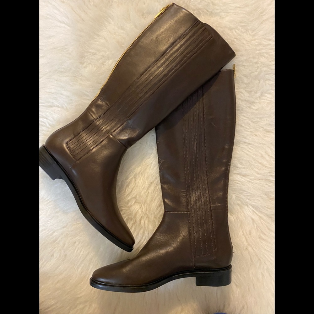 Calvin Klein Women's Finley Boots Coffee Bean - Picture 2 of 3